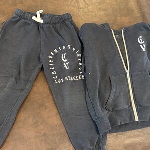 Californian Vintage size 6 charcoal sweat set